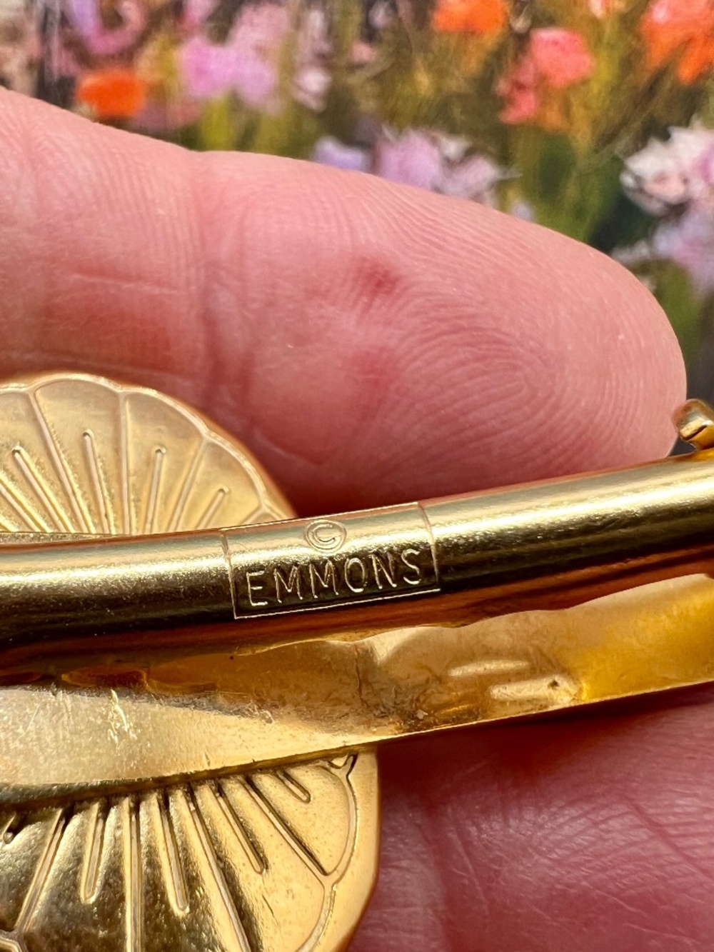 Emmons Blue Glass Tie Clip & Cuff Link Set - Picture 7 of 7